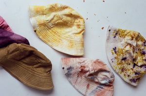Hand-Dyed Cotton Bucket Hat - Yellow Bundle