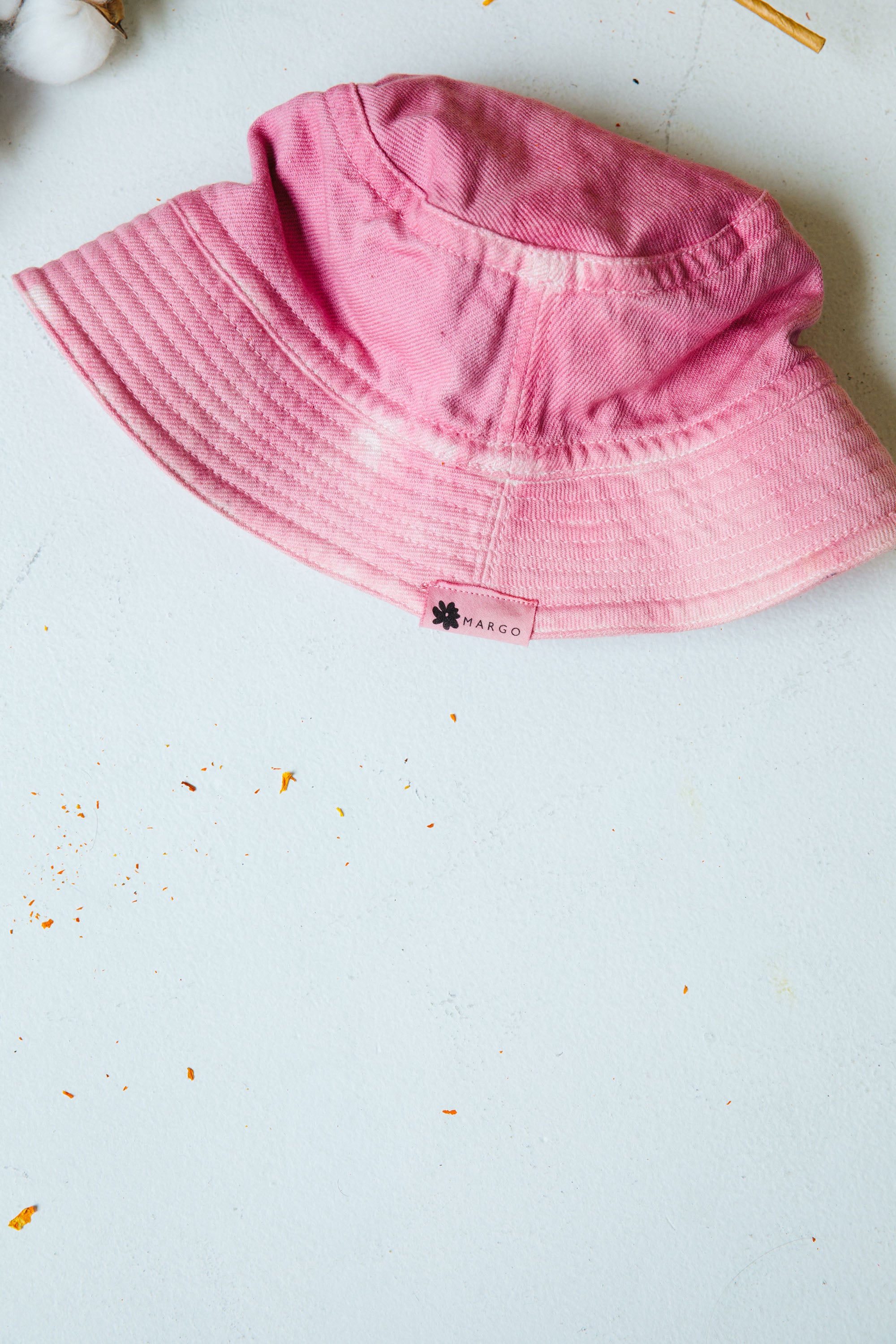 Hand-Dyed Cotton Bucket Hat - Cochineal