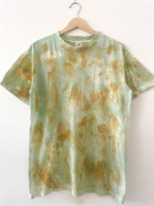 Hand-Dyed & Painted Cotton T-shirt - Chlorophyll