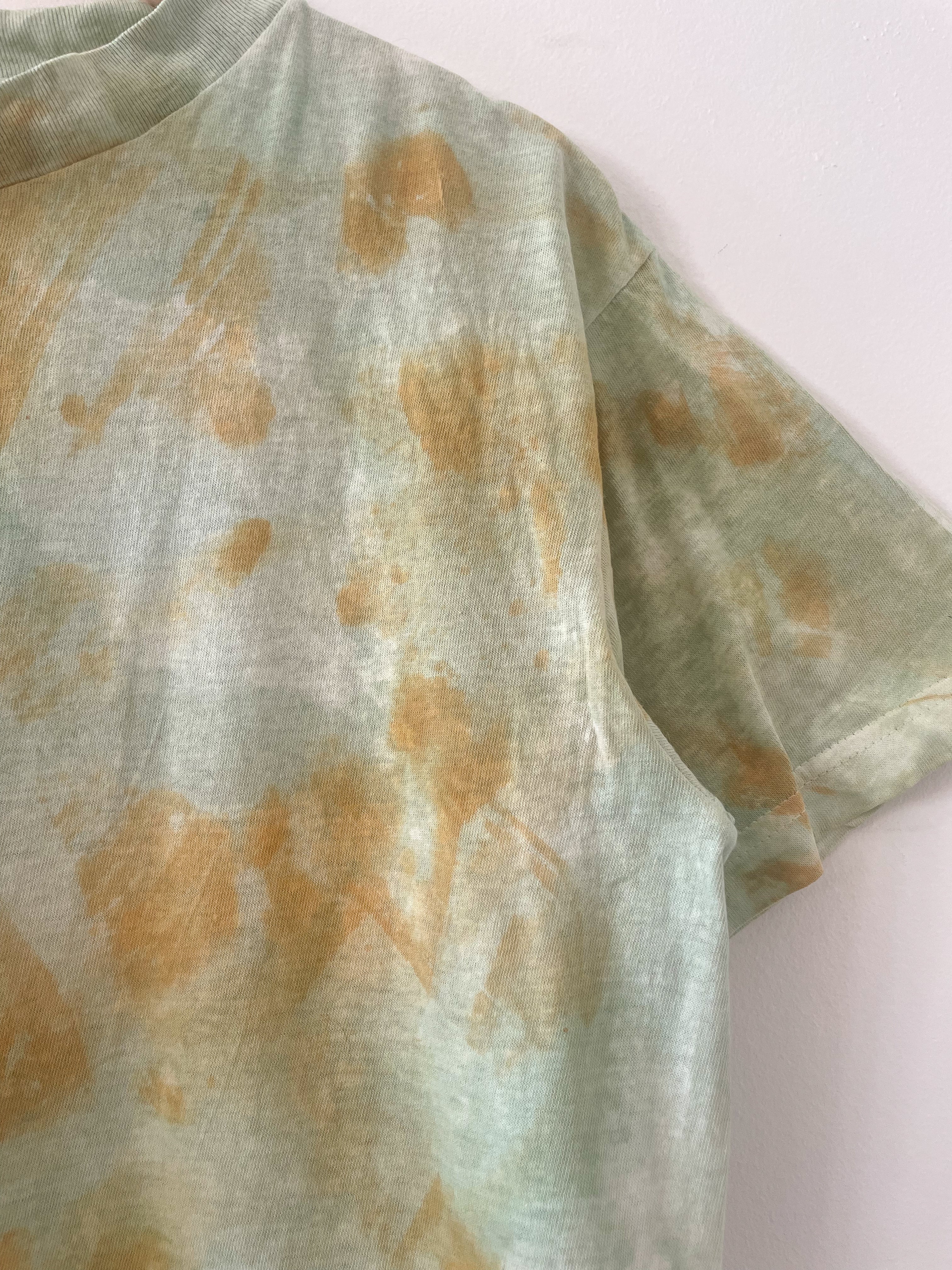 Hand-Dyed & Painted Cotton T-shirt - Chlorophyll