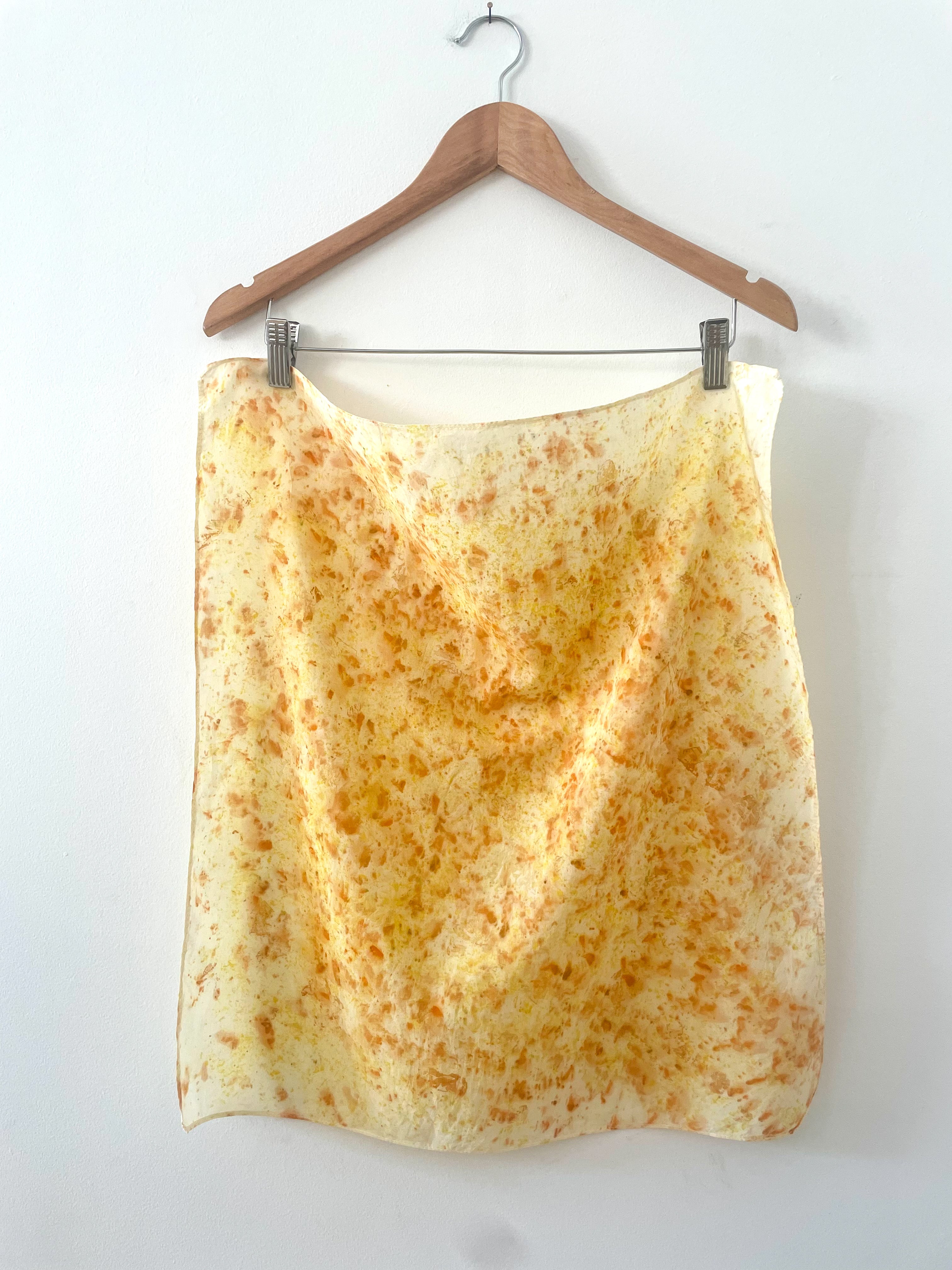 Bundle Dyed Silk Scarves - Sulfur Cosmos