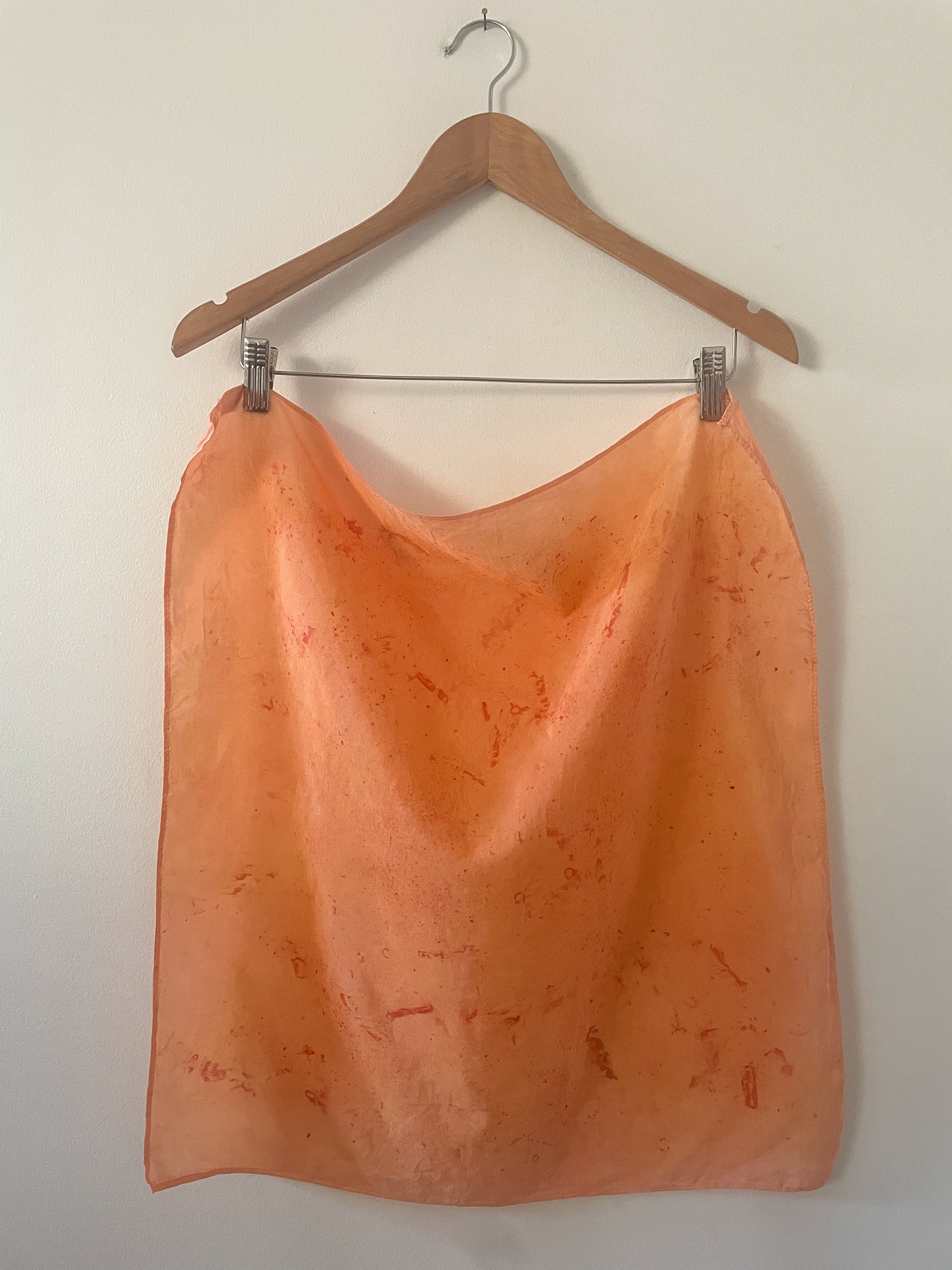 Hand-Dyed Silk Scarves - Madder Root Pink