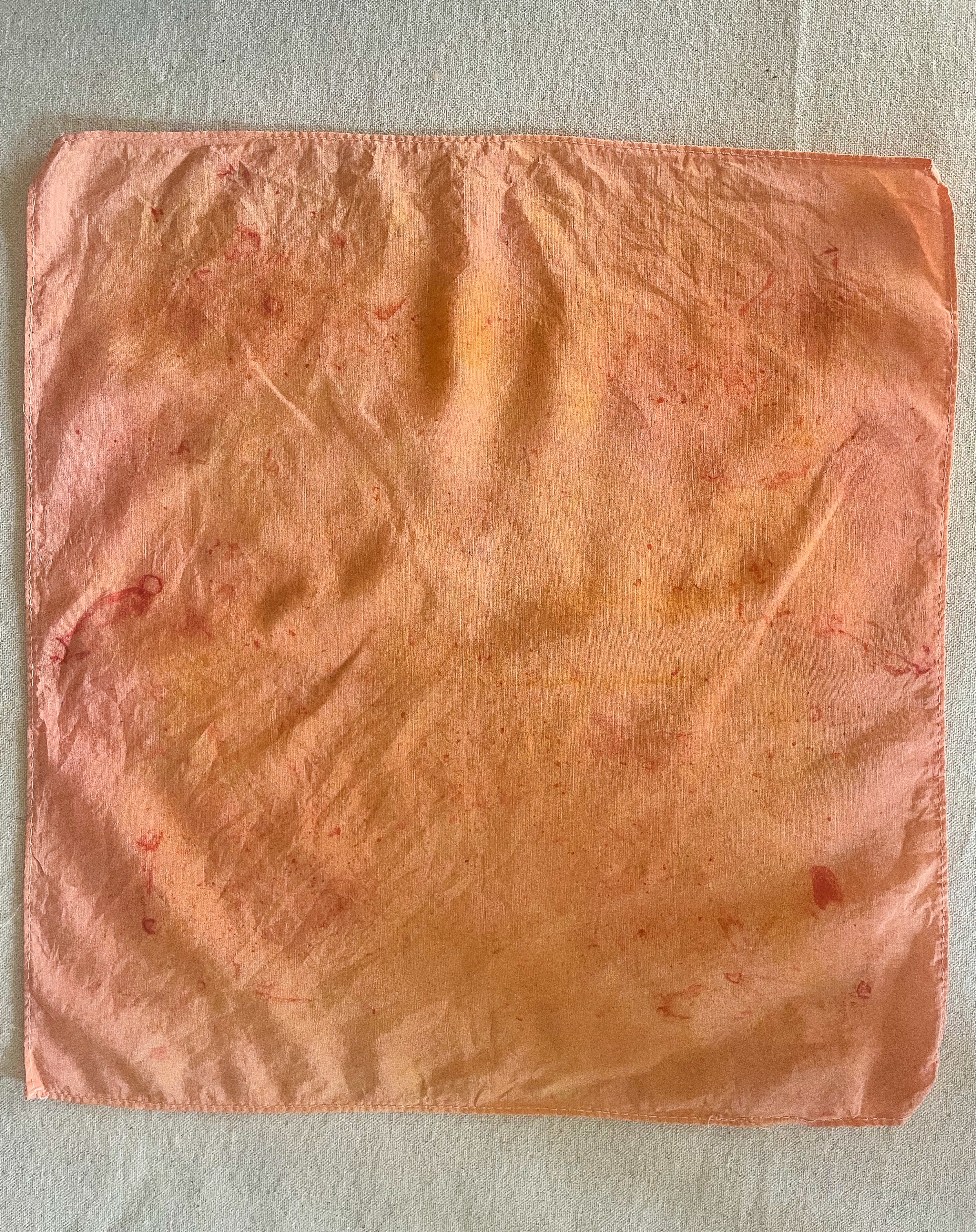 Hand-Dyed Silk Pocket Squares - Madder Root Pink