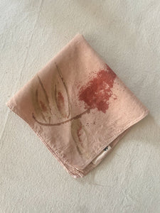 Hand-Painted Silk Pocket Squares - Sumac Berries